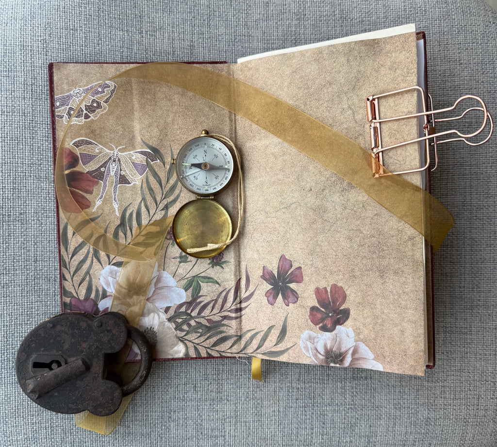 C1-04 Mixed Media Journal - Green Mantle