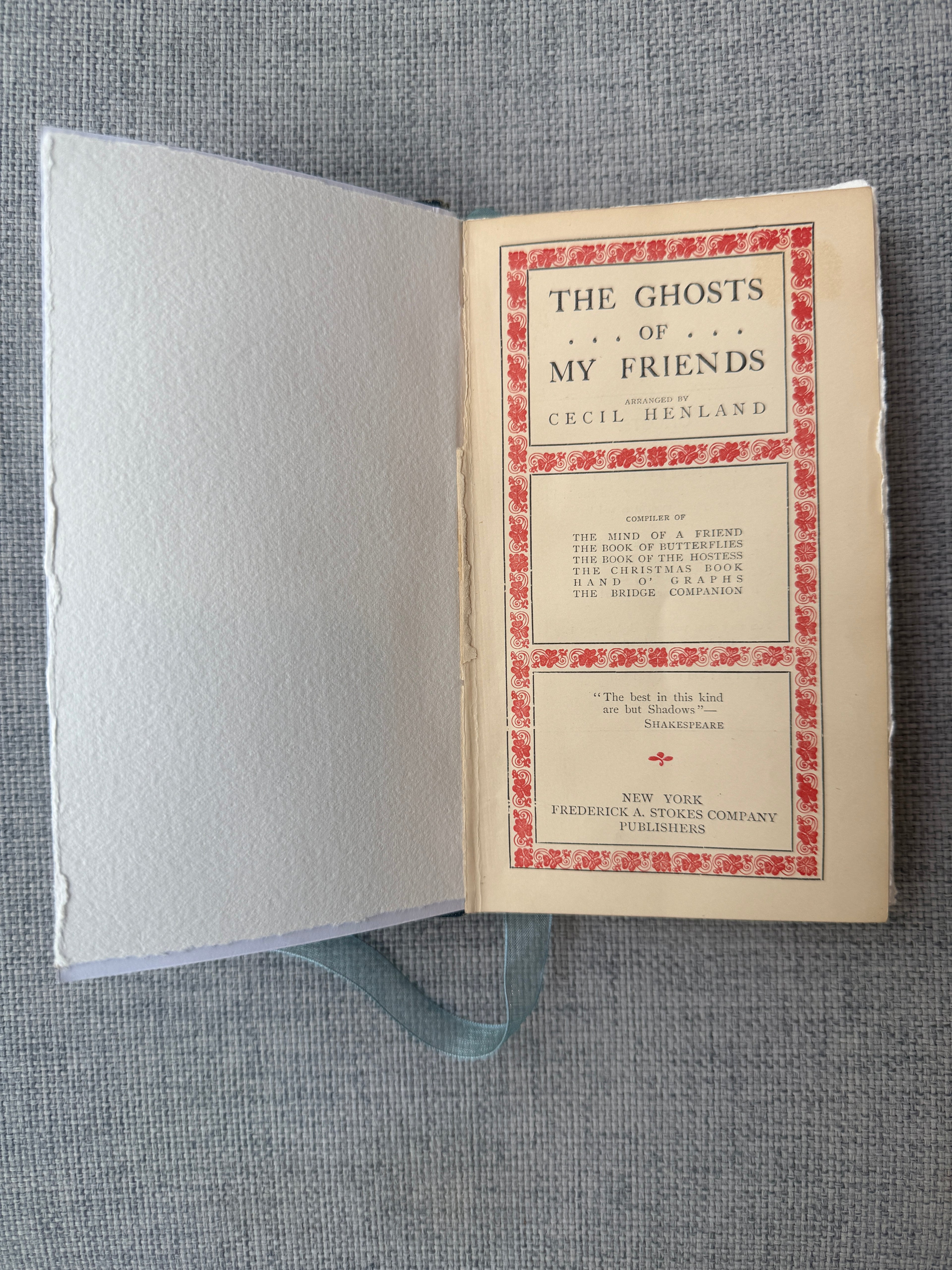 B2 - 12 The Ghosts of My Friends (Arches Paper) - 1910